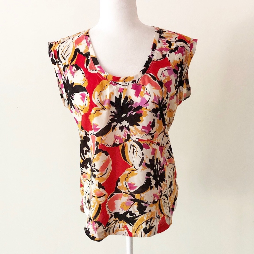 J.Crew Factory | Printed Scoop Neck Blouse *NWT*